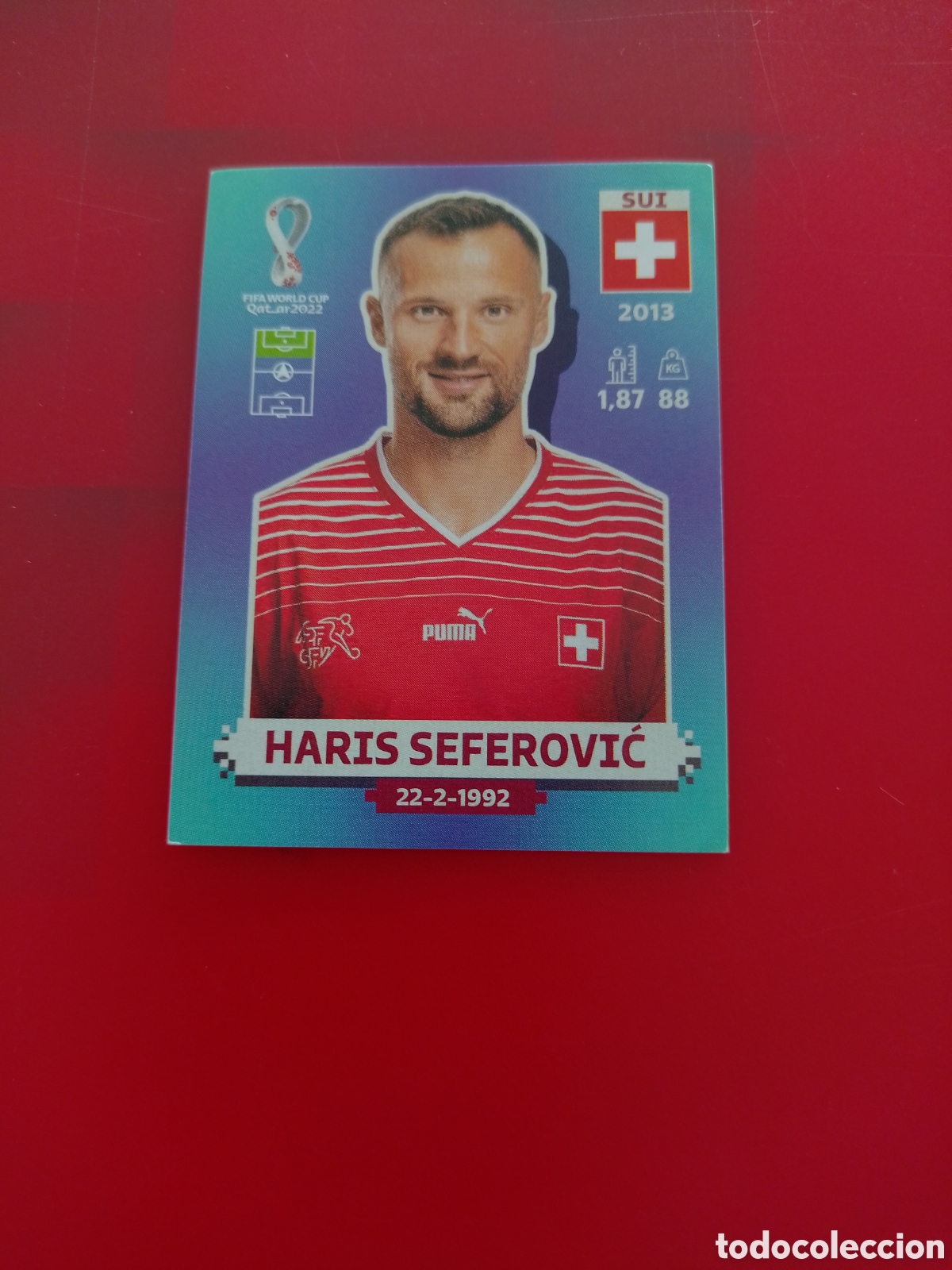 Cromos de Futebol: CROMO NUMERO 19 HARIS SEFEROVIC SUIZA. MUNDIAL QATAR 2022. PANINI.