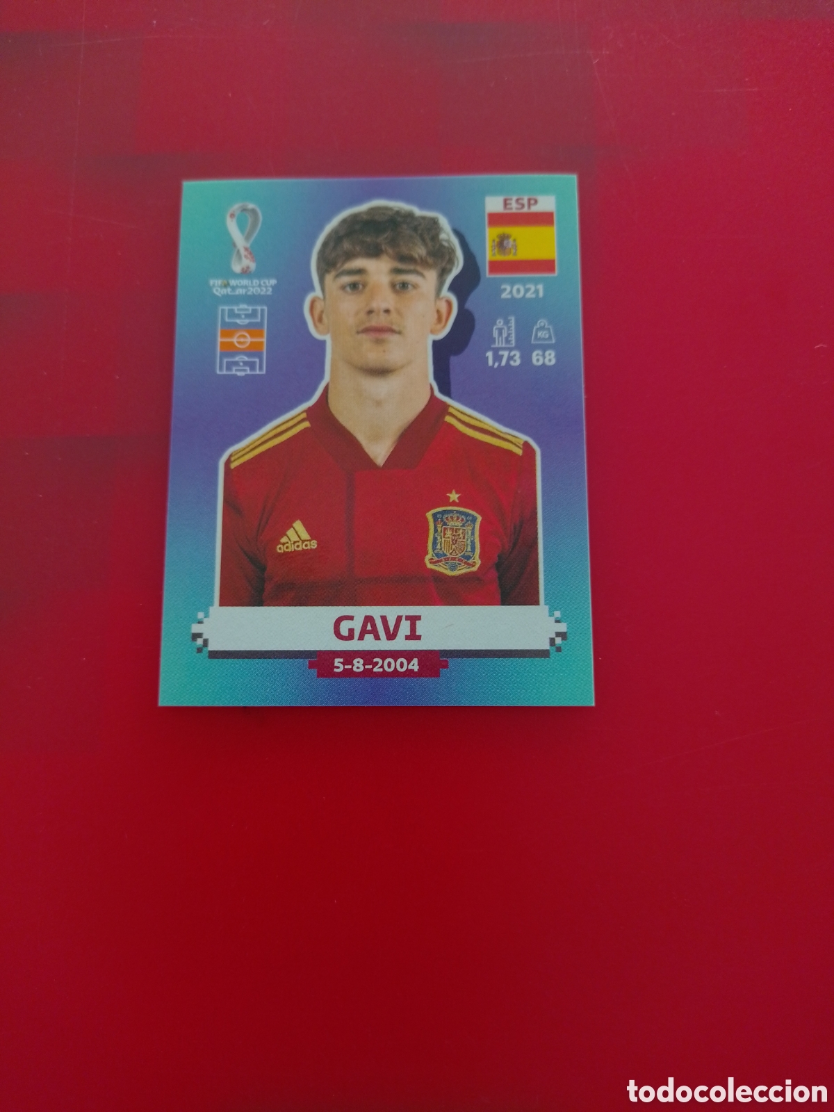 Cromos de Futebol: CROMO ROOKIE NUMERO 10 GAVI ESPA&Ntilde;A. MUNDIAL QATAR 2022. PANINI.