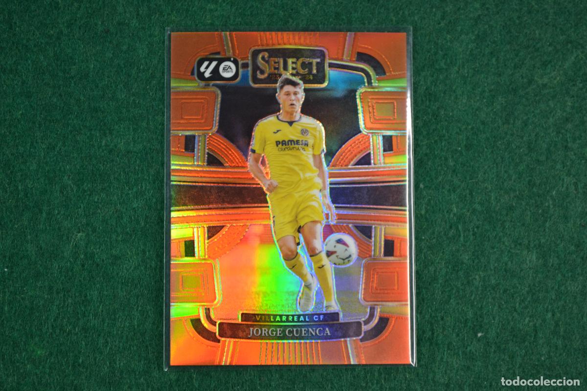 Figurine di Calcio: PANINI SELECT LA LIGA 2023-24 - 100 JORGE CUENCA (VILALRREAL CF) PARALELA ORANGE NUMERADA 11/49