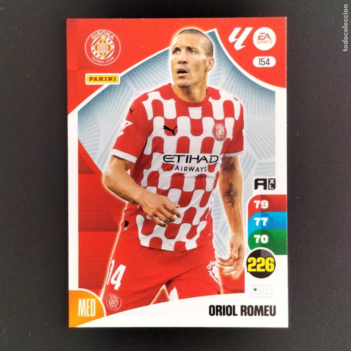 Football Stickers: 154 ORIOL ROMEU GIRONA CROMOS ADRENALYN XL LALIGA CARD 2024 2025 24 25 PANINI
