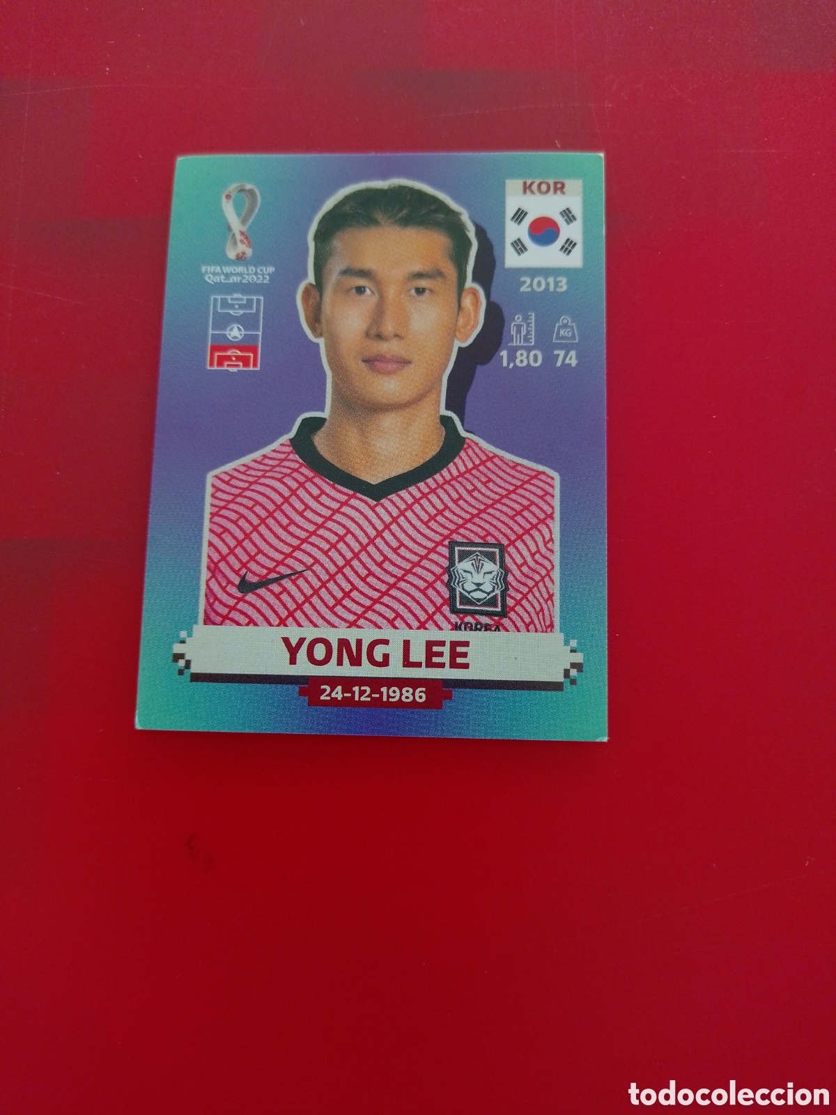 Football Stickers: CROMO NUMERO 10 YONG LEE COREA DEL SUR. MUNDIAL QATAR 2022. PANINI.
