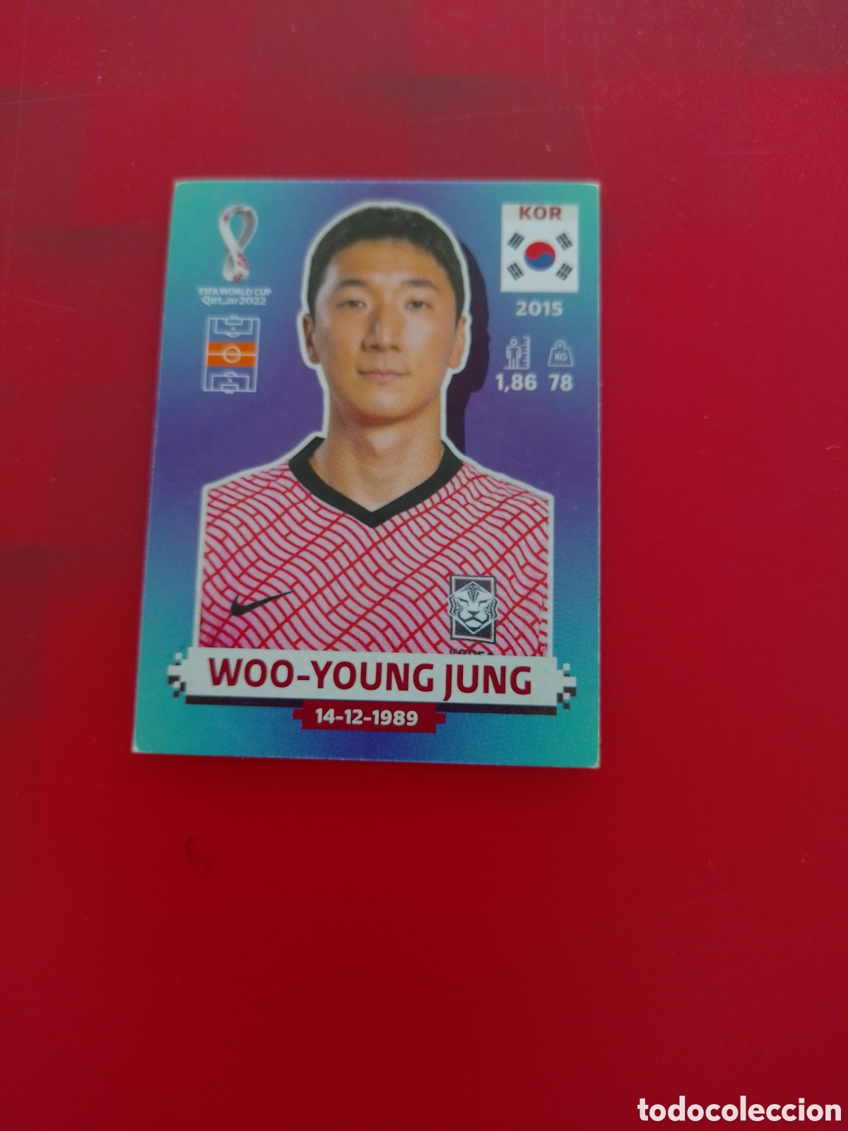Football Stickers: CROMO NUMERO 12 WOO-YOUNG JUNG COREA DEL SUR. MUNDIAL QATAR 2022. PANINI.