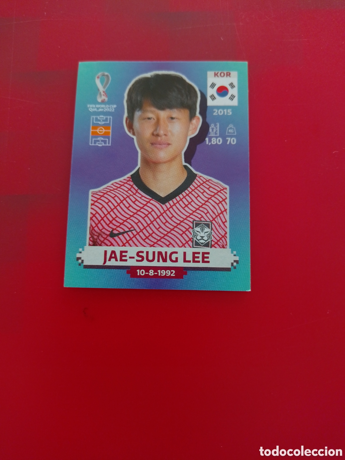 Fu&szlig;ball-Sticker: CROMO NUMERO 13 JAE-SUNG LEE COREA DEL SUR. MUNDIAL QATAR 2022. PANINI.