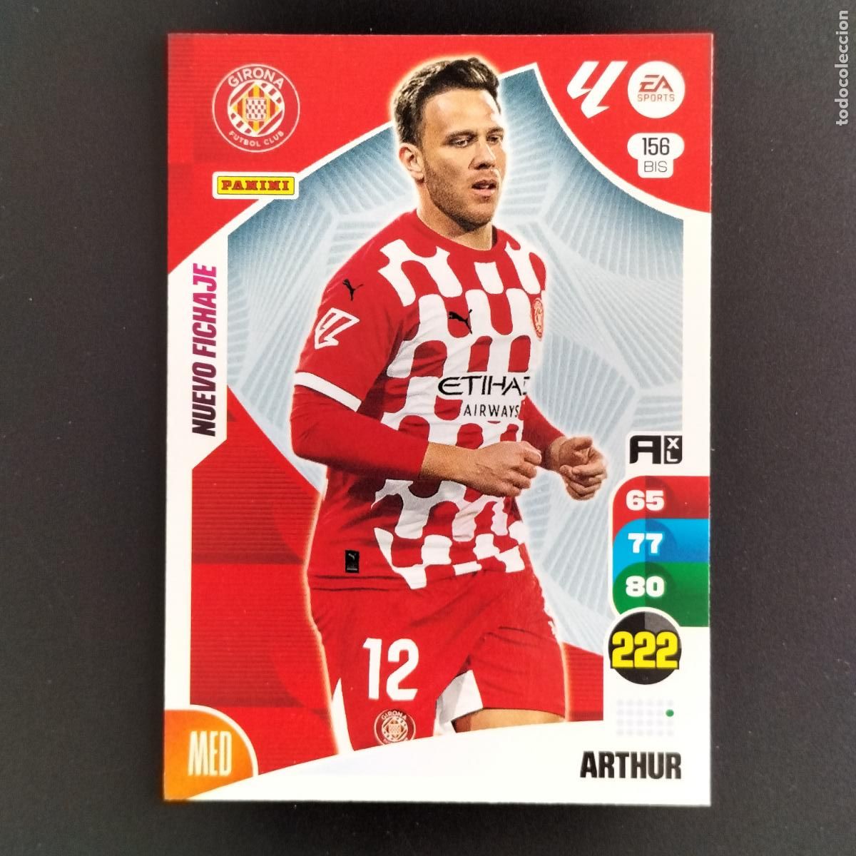 Fu&szlig;ball-Sticker: 156 BIS ARTHUR NUEVO FICHAJE GIRONA CROMOS ADRENALYN XL LALIGA CARD 2024 2025 24 25 PANINI