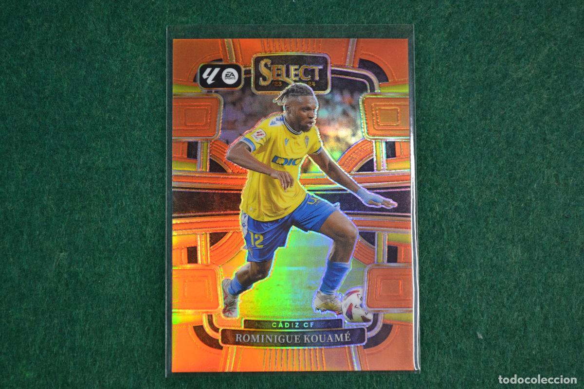 Figurine di Calcio: PANINI SELECT LA LIGA 2023-24 - 20 ROMINIGUE KOUAME (CADIZ CF) PARALELA ORANGE NUMERADA 19/49