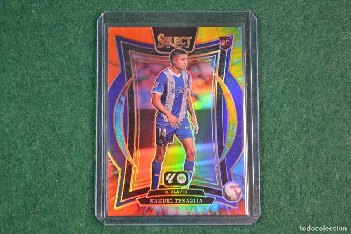 Figurine di Calcio: PANINI SELECT LA LIGA 2024-25 - 73 NAHUEL TENAGLIA (ALAVES) PARALELA TIE-DYE NUMERADA 03/25