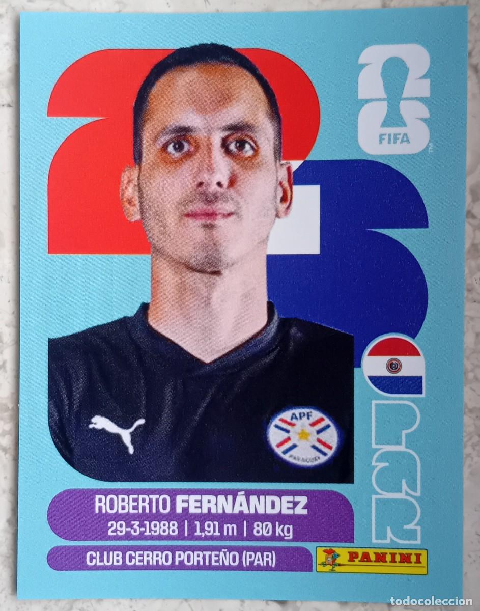 Cromos de F&uacute;tbol: Figurina Panini 2026 Cromo World Cup Usa Mundial 2026 Roberto Fern&aacute;ndez Paraguay n PAR 2