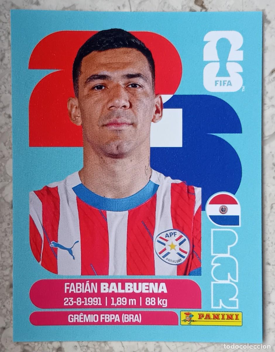Cromos de Futebol: Figurina Panini 2026 Cromo World Cup Usa Mundial 2026 Fabian Balbuena Paraguay n PAR 5