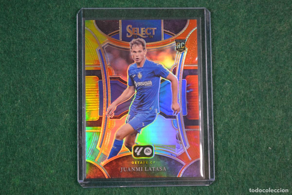 Fu&szlig;ball-Sticker: PANINI SELECT LA LIGA 2023-24 - 143 JUANMI LATASA (GETAFE CF) PARALELA TIE-DYE NUMERADA 08/30