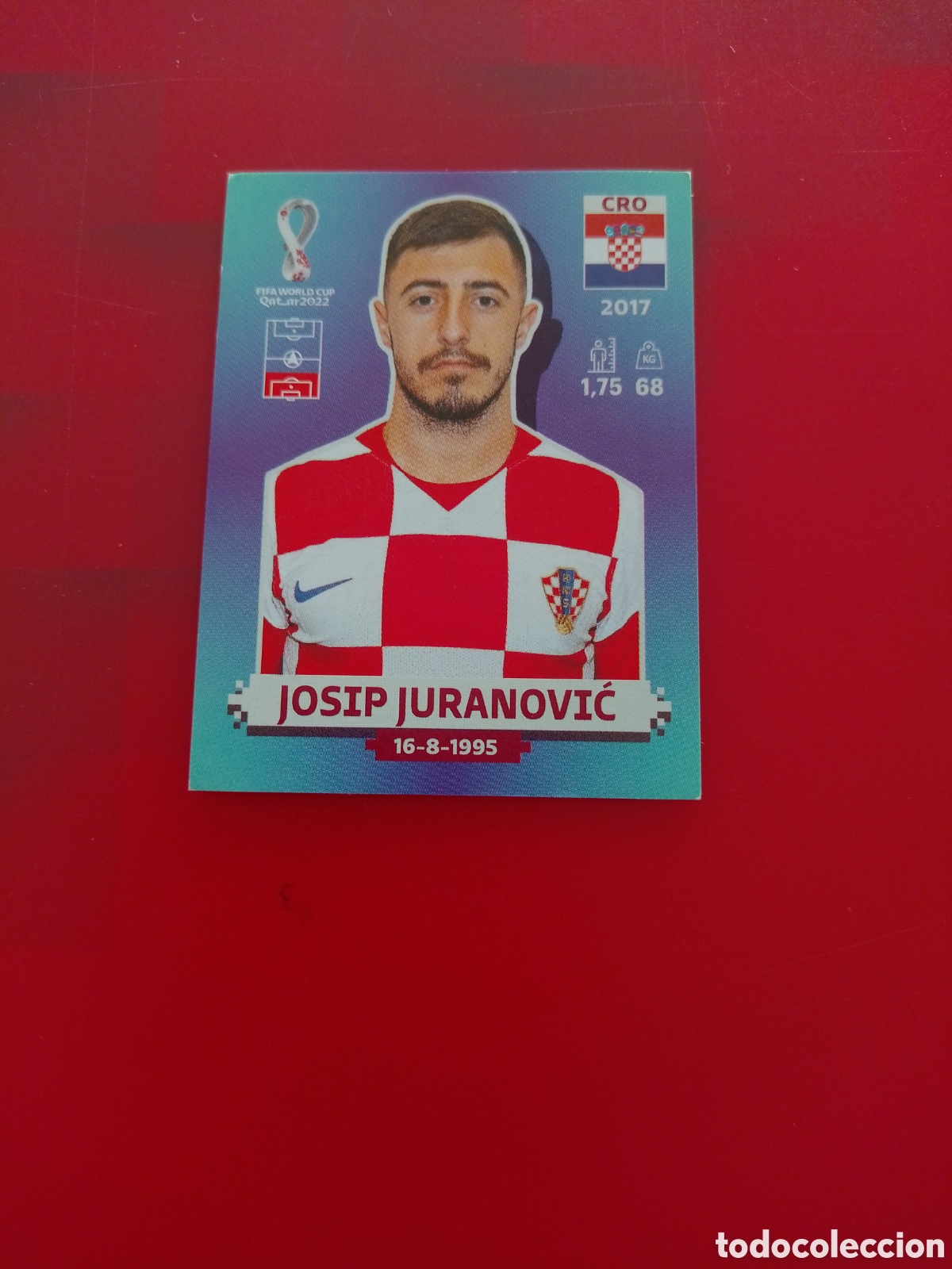 Fu&szlig;ball-Sticker: CROMO NUMERO 7 JOSIP JURANOVIC CROACIA. MUNDIAL QATAR 2022. PANINI.