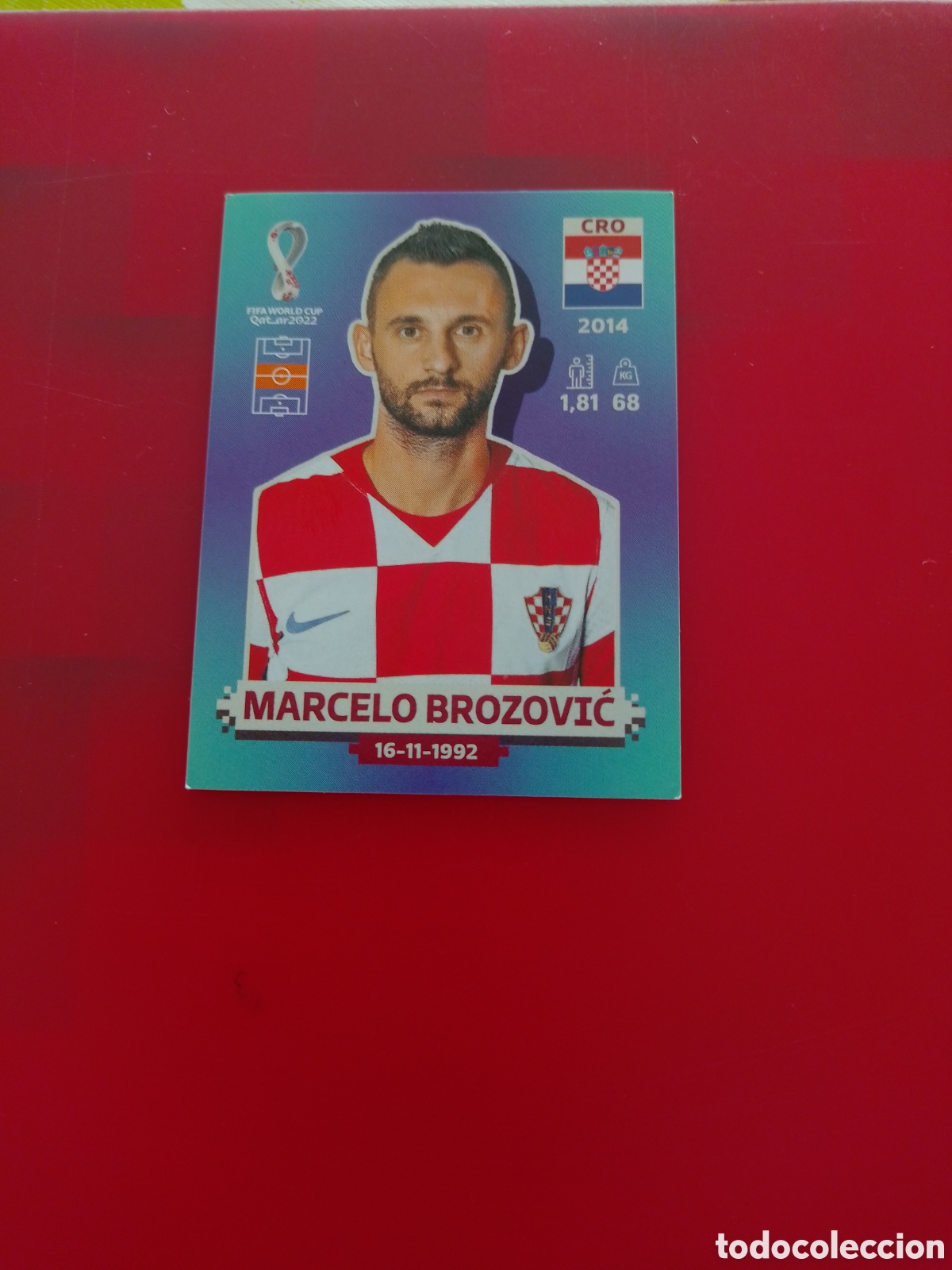 Cartes &agrave; collectionner de Football: CROMO NUMERO 11 MARCELO BROZOVIC CROACIA. MUNDIAL QATAR 2022. PANINI.