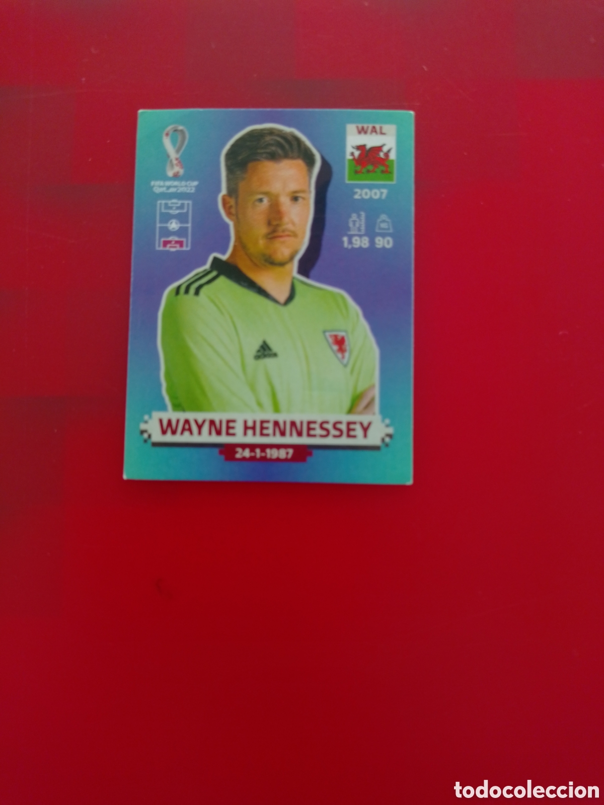 Cartes &agrave; collectionner de Football: CROMO NUMERO 4 WAYNE HENNESSEY PAIS DE GALES. MUNDIAL QATAR 2022. PANINI.