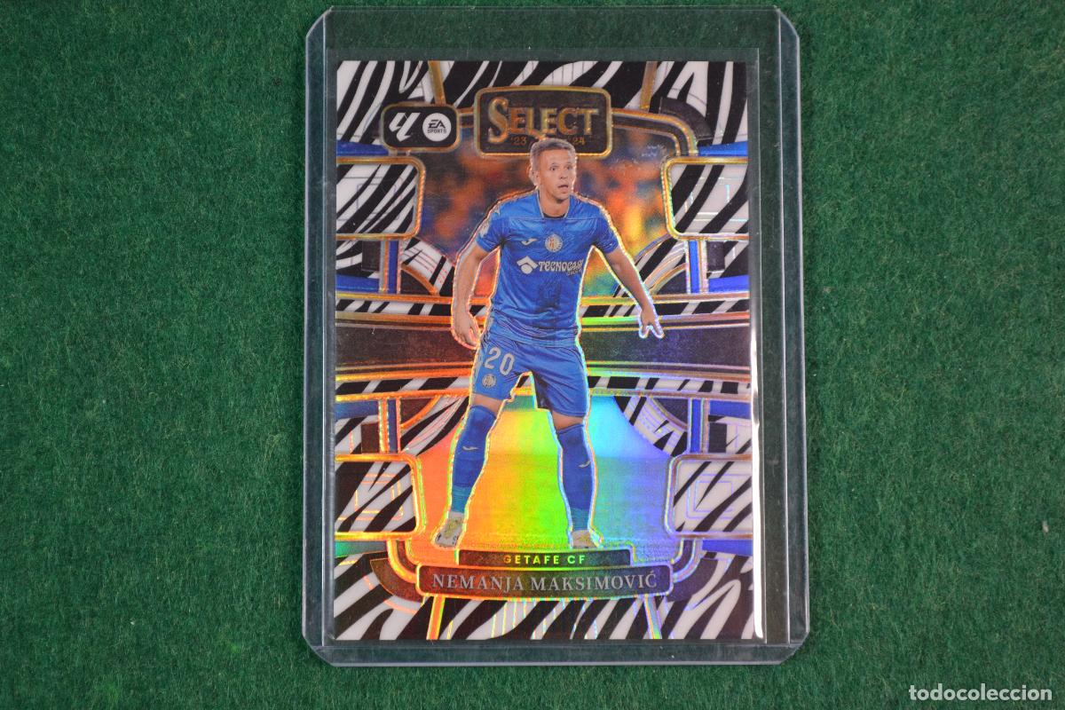 Football Stickers: PANINI SELECT LA LIGA 2023-24 - 33 MAKSIMOVIC (GETAFE CF) PARALELA ZEBRA NUMERADA 18/25