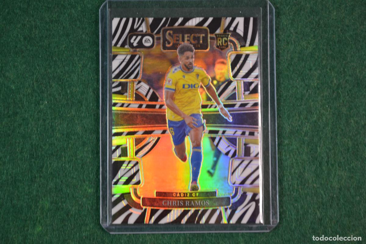 Cromos de F&uacute;tbol: PANINI SELECT LA LIGA 2023-24 - 18 CHRIS RAMOS (CADIZ CF) PARALELA ZEBRA NUMERADA 18/25