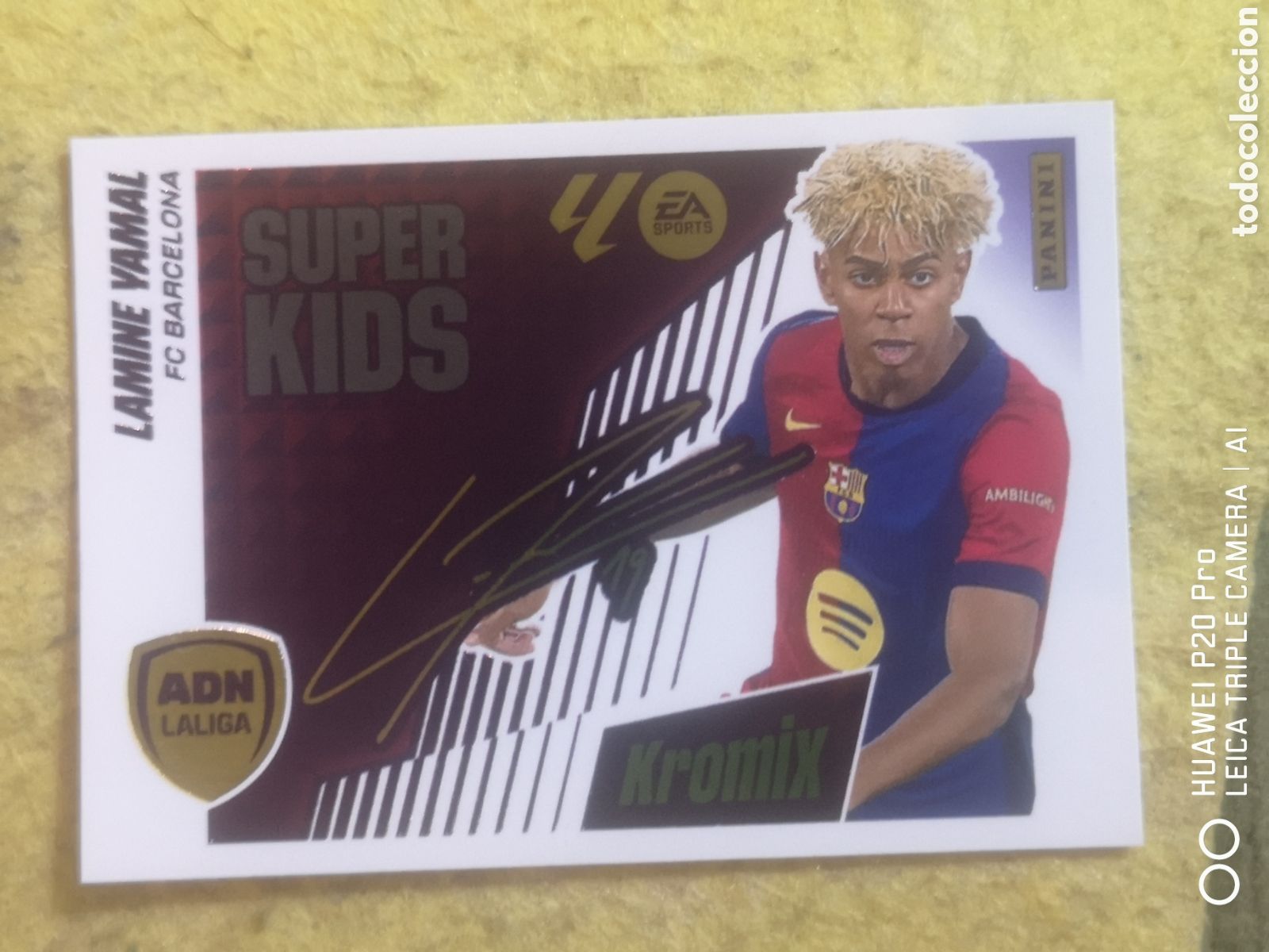 Cromos de F&uacute;tbol: LAMINE YAMAL KROMIX LIGA ESTE 2025 2026 SUPER KIDS BARCELONA