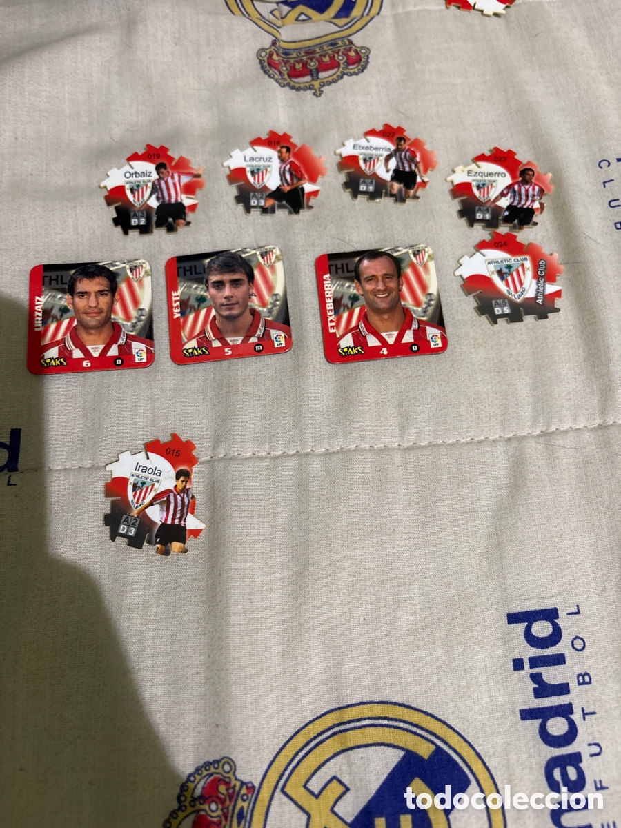 Cromos de F&uacute;tbol: Tazos e imanes Athletic club