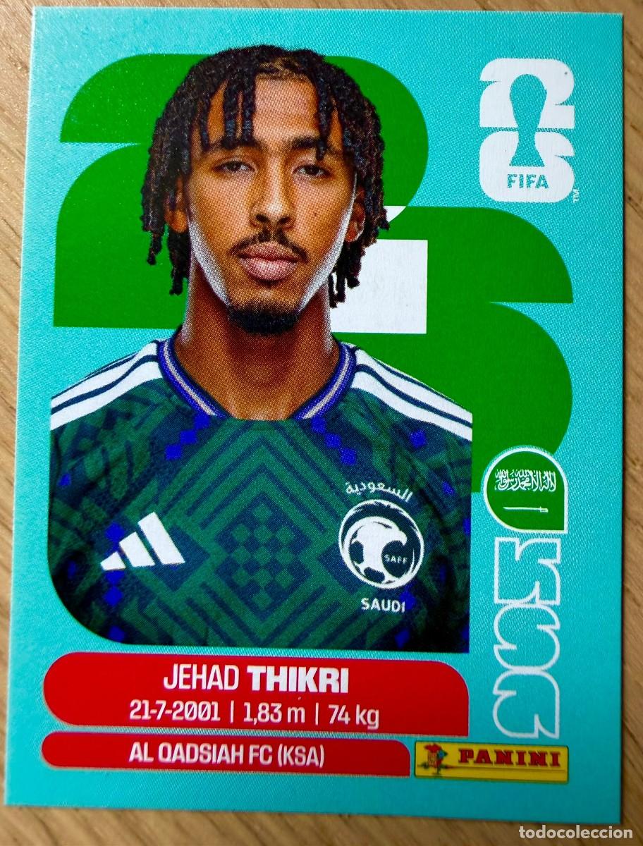 Cromos de F&uacute;tbol: KSA6 KSA 6 JEHAD THIKRI ARABIA SAUD&Iacute; MUNDIAL FIFA WORLD CUP 2026 26 STICKER CROMO PANINI SIN PEGAR