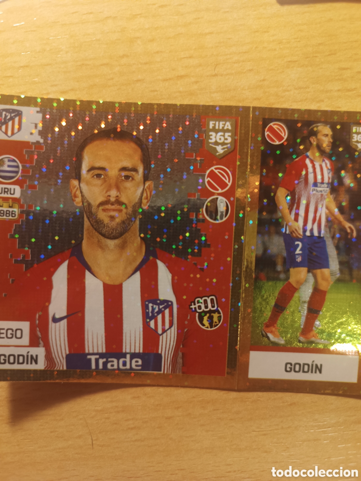 Cromos de F&uacute;tbol: 44 GODIN ATLETICO DE MADRID STICKER PANINI FIFA 365 2018 2019 18 19