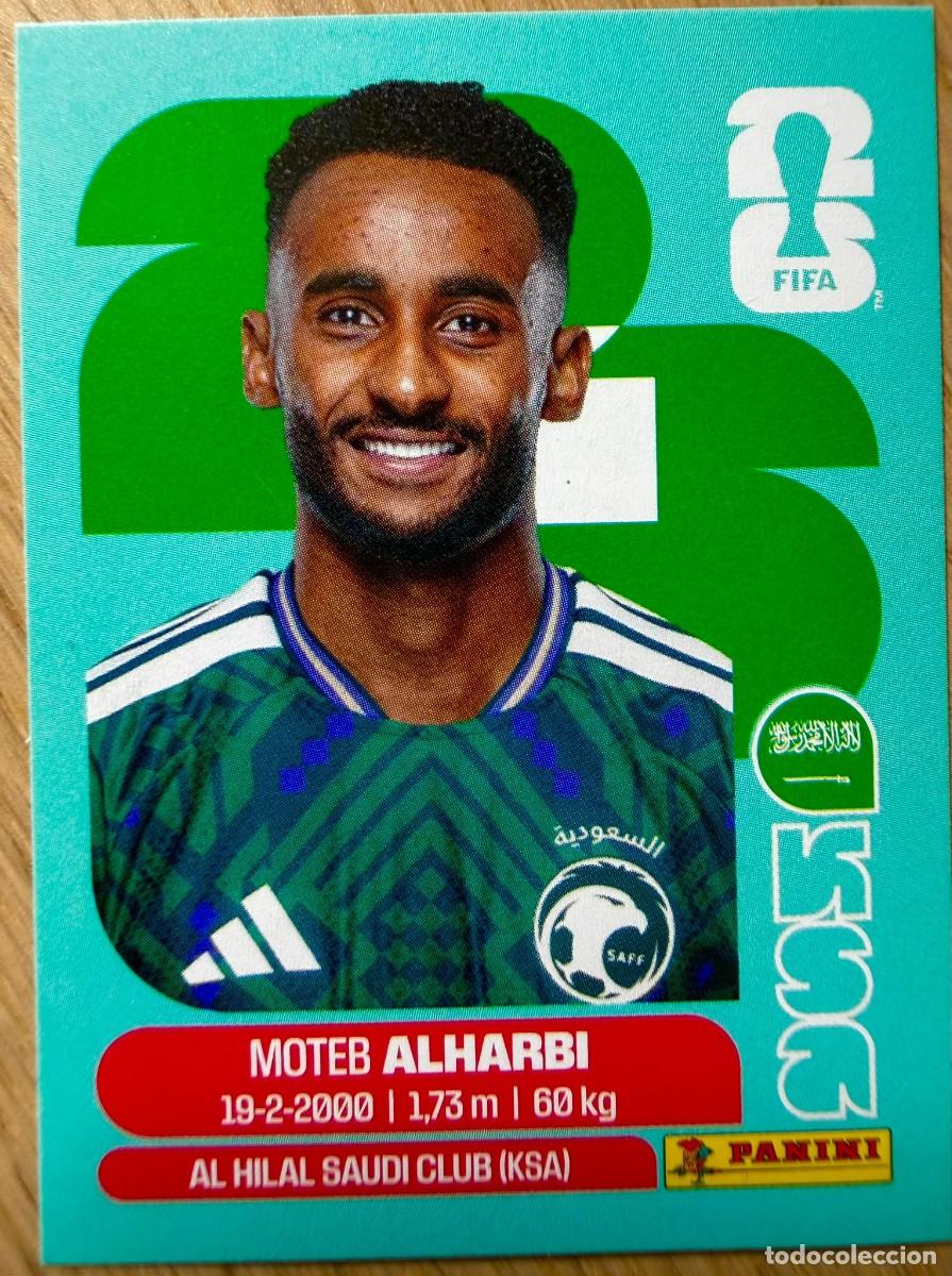 Cromos de F&uacute;tbol: KSA7 KSA 7 ALHARBI ARABIA SAUD&Iacute; MUNDIAL FIFA WORLD CUP 2026 26 STICKER CROMO PANINI SIN PEGAR