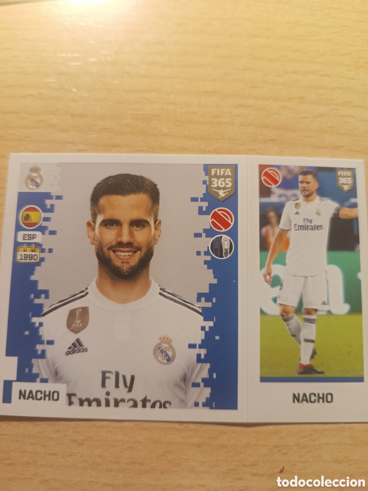 Cromos de F&uacute;tbol: 79 NACHO REAL MADRID STICKER PANINI FIFA 365 2018 2019 18 19
