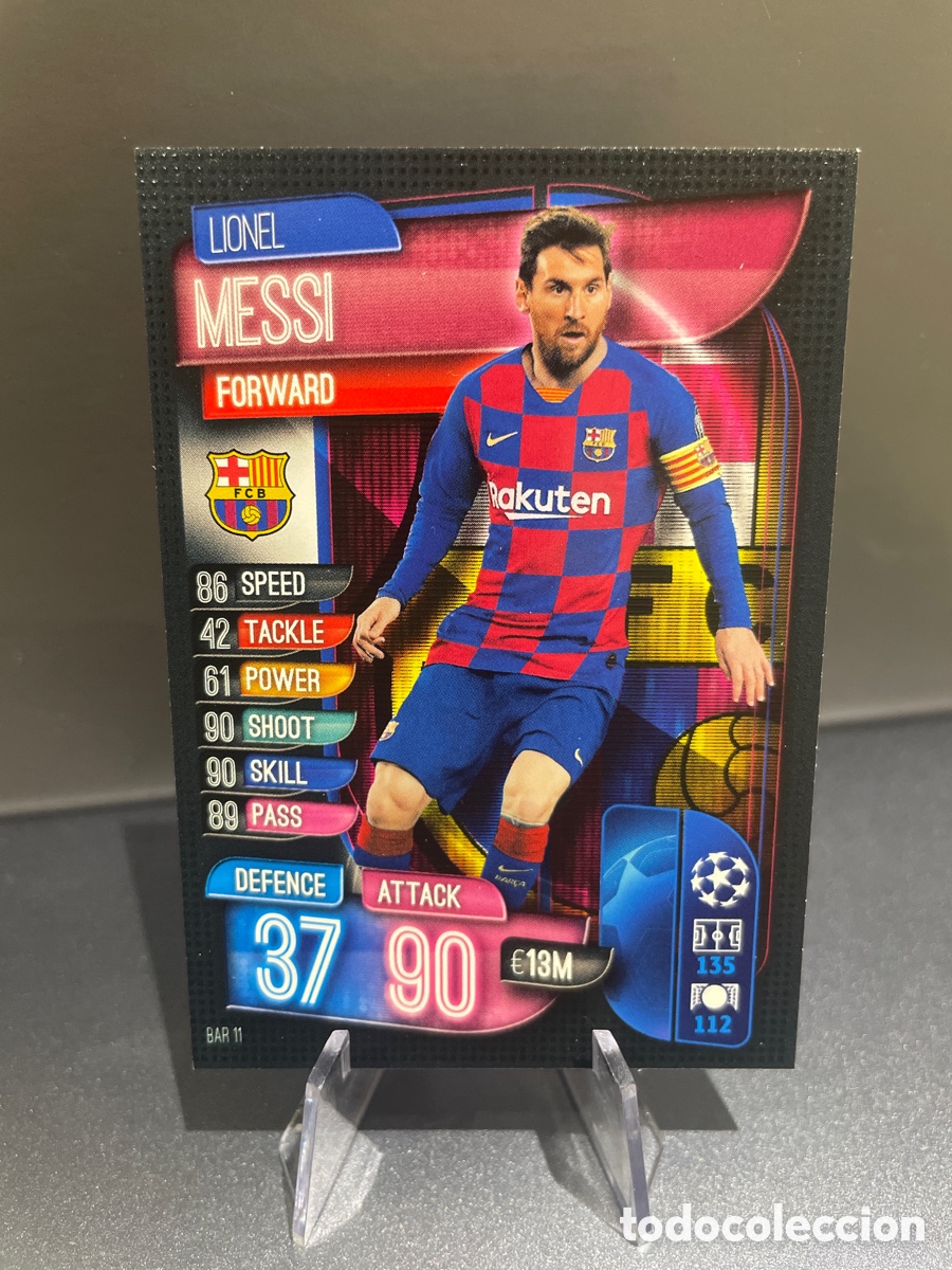 Cromos de F&uacute;tbol: Messi BAR 11 Match Attax 2019-20 2019 2020 Topps FC Barcelona