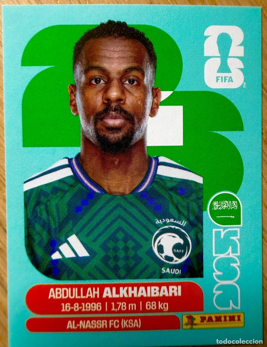 Cromos de F&uacute;tbol: KSA11 KSA 11 ALKHAIBARI ARABIA SAUD&Iacute; MUNDIAL FIFA WORLD CUP 2026 26 STICKER CROMO PANINI SIN PEGAR