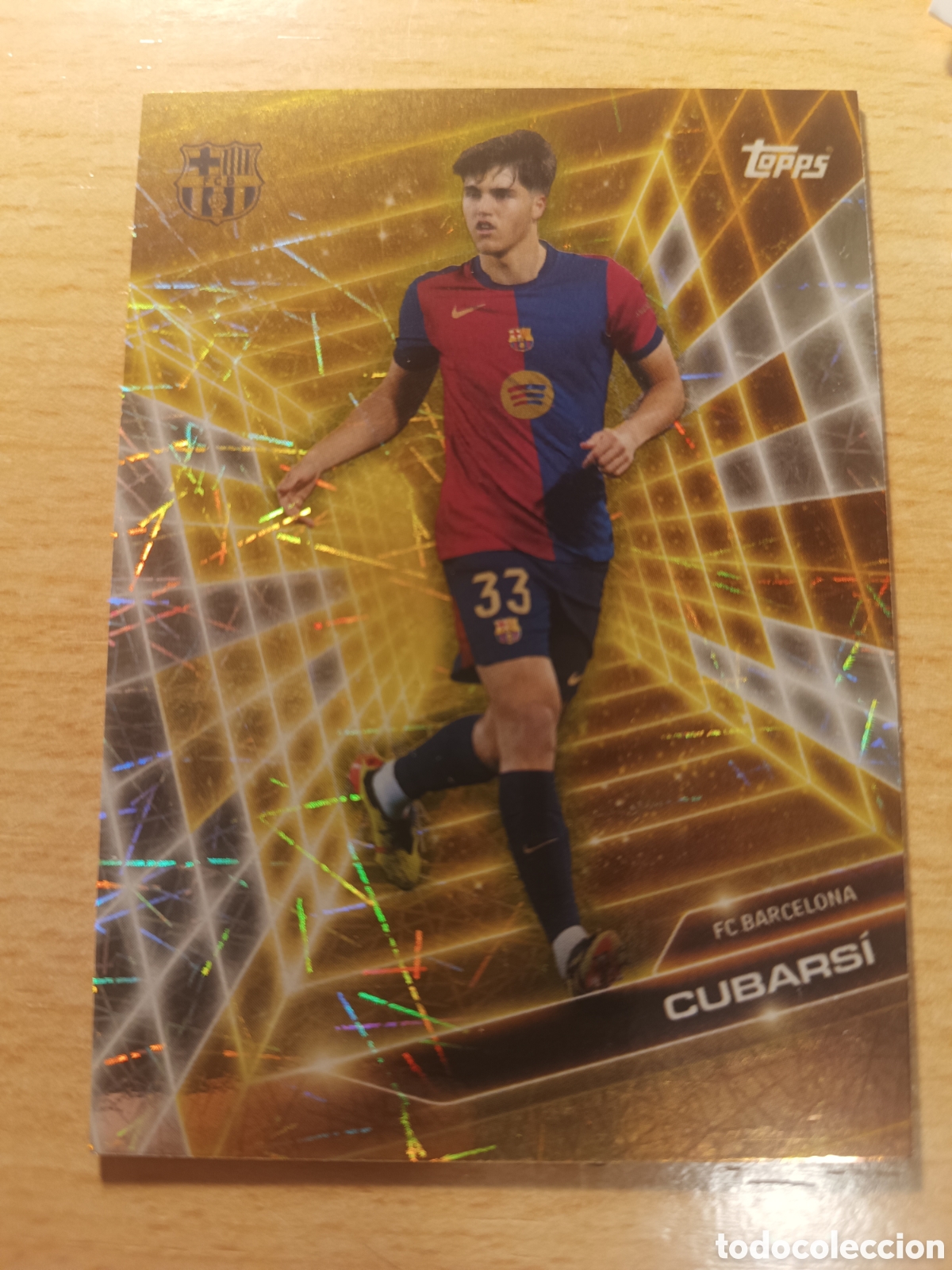 Cromos de F&uacute;tbol: GF 2 PAU CUBARSI GOLDEN FUTURE ELECTRIC ELECTRO FAN SET FC BARCELONA 2024 2025 TOPPS 24 25