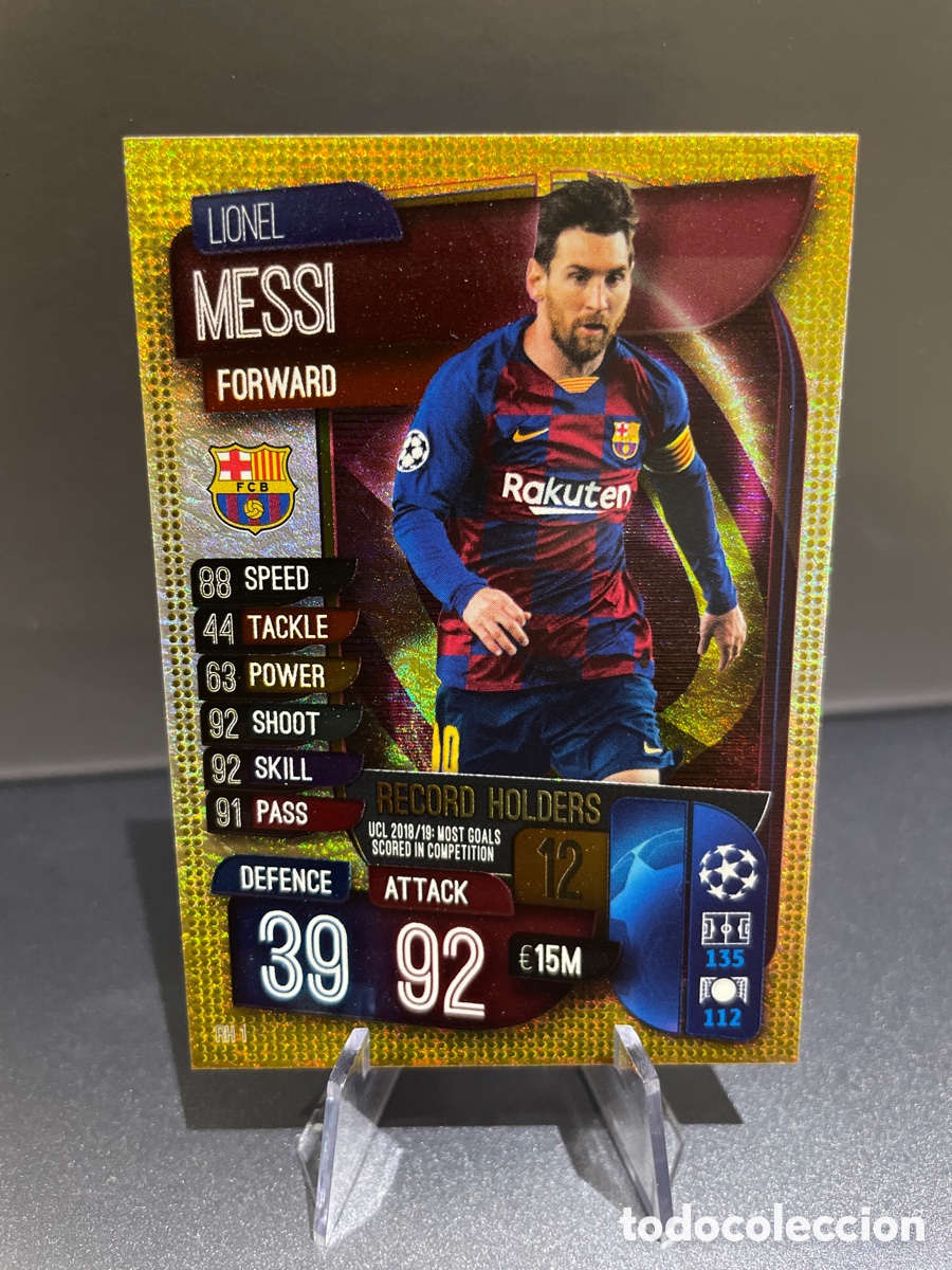 Cromos de F&uacute;tbol: Messi RH 1 Record Holders Match Attax 2019-20 2019 2020 Topps FC Barcelona