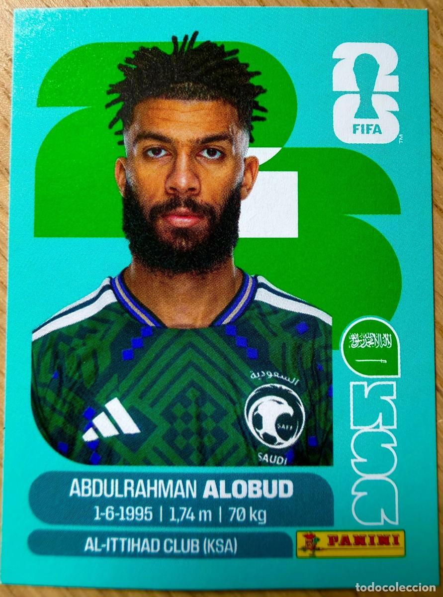 Cromos de F&uacute;tbol: KSA17 KSA 17 ALOBUD ARABIA SAUD&Iacute; MUNDIAL FIFA WORLD CUP 2026 26 STICKER CROMO PANINI SIN PEGAR