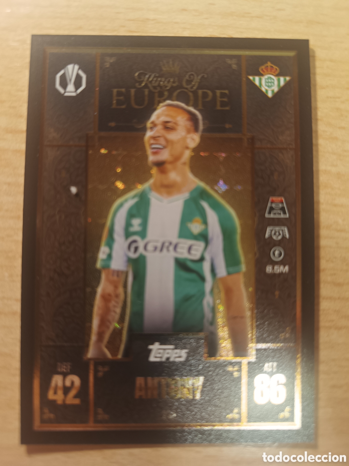 Cromos de F&uacute;tbol: 230 ANTONY BETIS KINGS OF EUROPE MATCH ATTAX EXTRA 2025 2026 TOPPS 25 26
