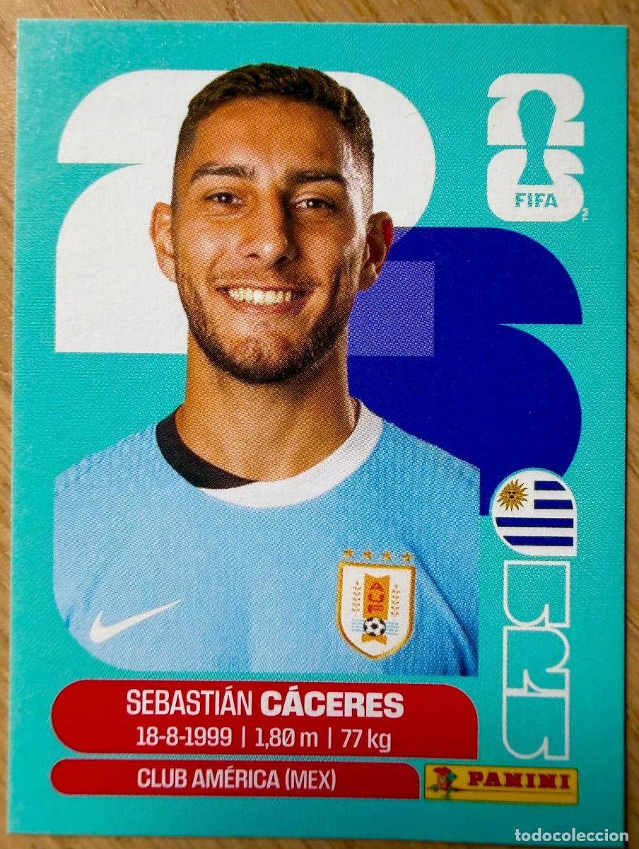 Cromos de F&uacute;tbol: URU6 URU 6 SEBASTIAN CACERES URUGUAY MUNDIAL FIFA WORLD CUP 2026 26 STICKER CROMO PANINI SIN PEGAR