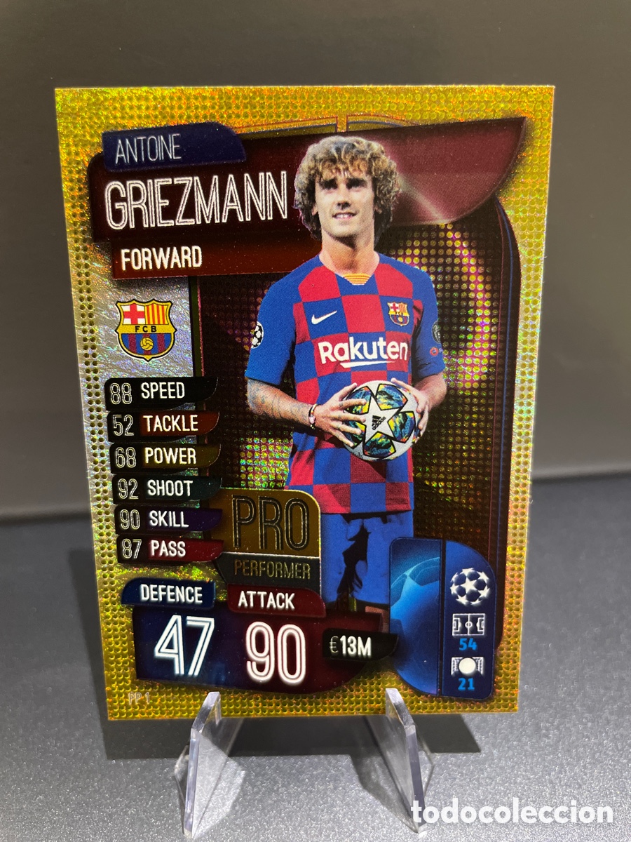 Cromos de F&uacute;tbol: Griezmann PP 1 Pro Performers Match Attax 2019-20 2019 2020 Topps FC Barcelona