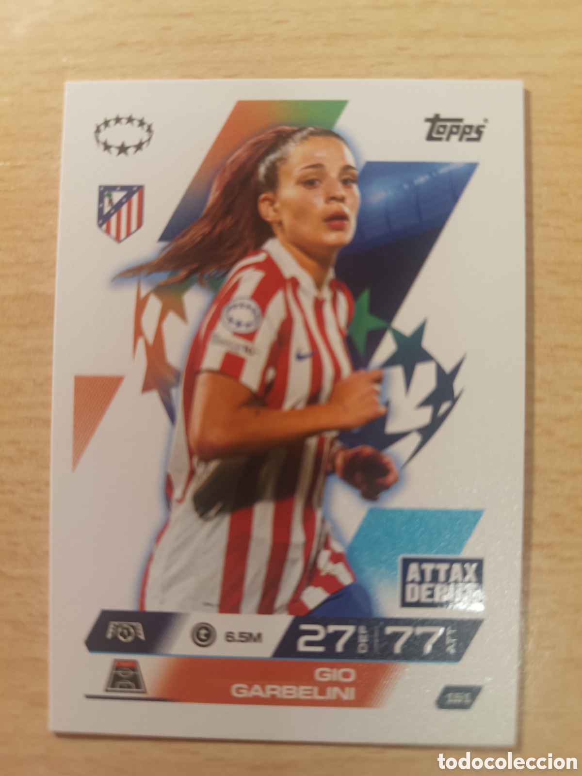 Cromos de F&uacute;tbol: 151 GIO GARBELINI ATL&Eacute;TICO DE MADRID MATCH ATTAX EXTRA 2025 2026 TOPPS 25 26