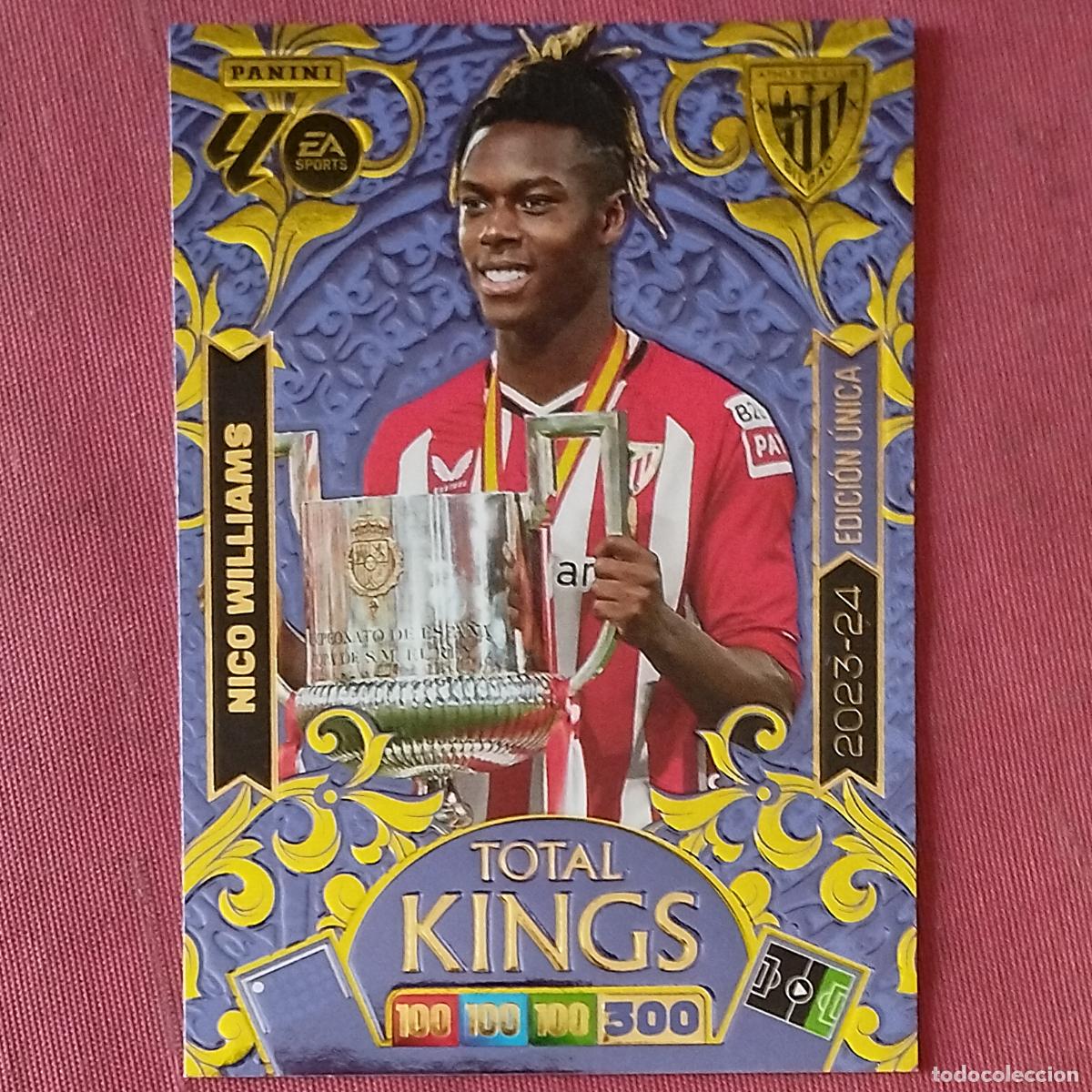 Cromos de F&uacute;tbol: NICO WILLIAMS - ATLETIC BILBAO - EDICION UNICA - TOTAL KINGS - DREAM BOX ADRENALYN 2025 2026