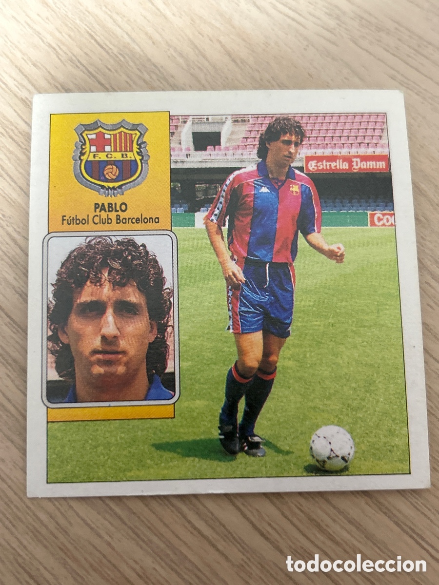 Cromos de F&uacute;tbol: PABLO BARCELONA FICHAJE 15 LIGA ESTE 1992 1993 92 93 NUNCA PEGADO SIN PEGAR