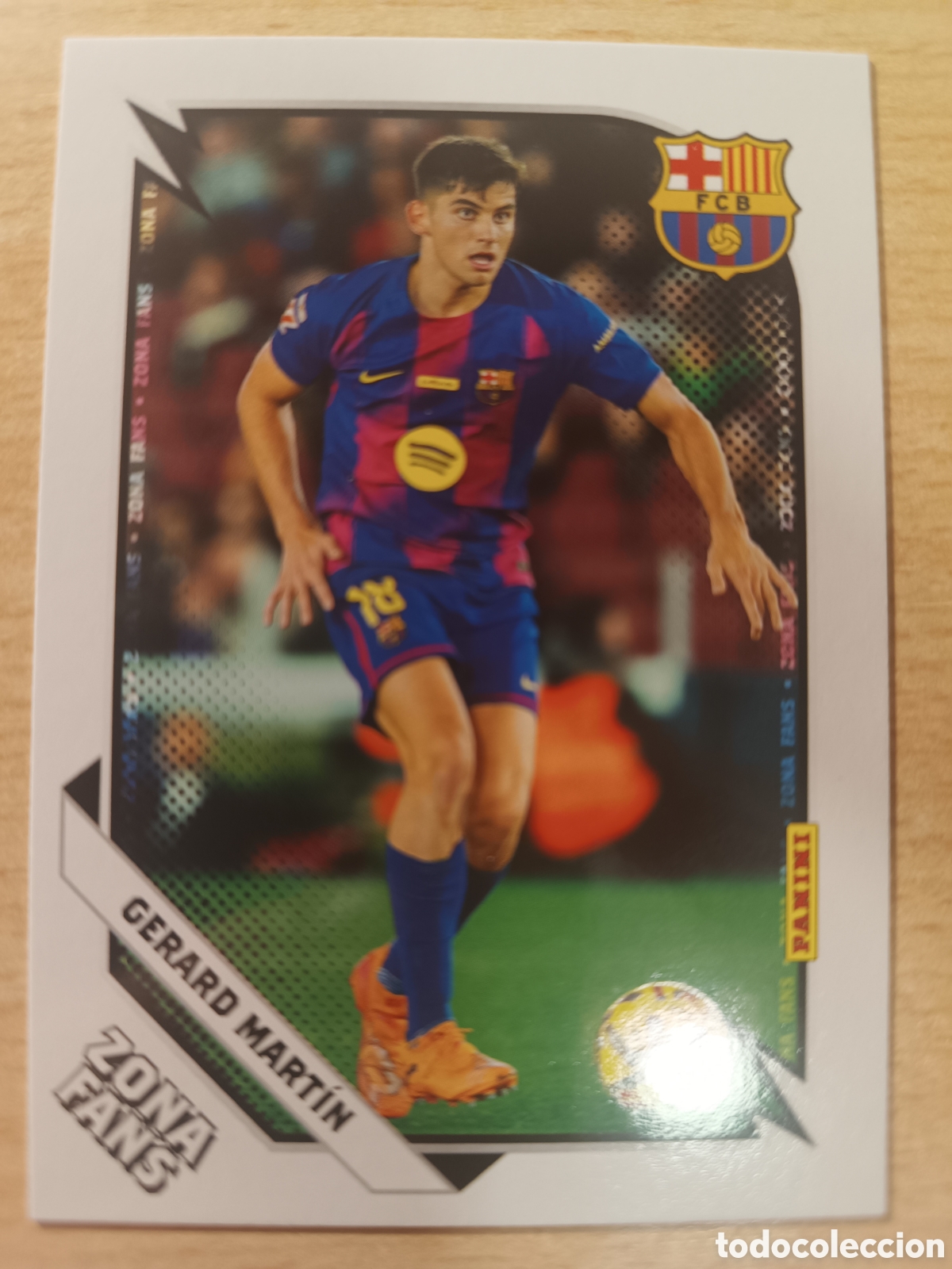 Cromos de F&uacute;tbol: 35 GERARD MART&Iacute;N ZONA FANS PANINI CLUB FC BARCELONA 2025 2026 25 26