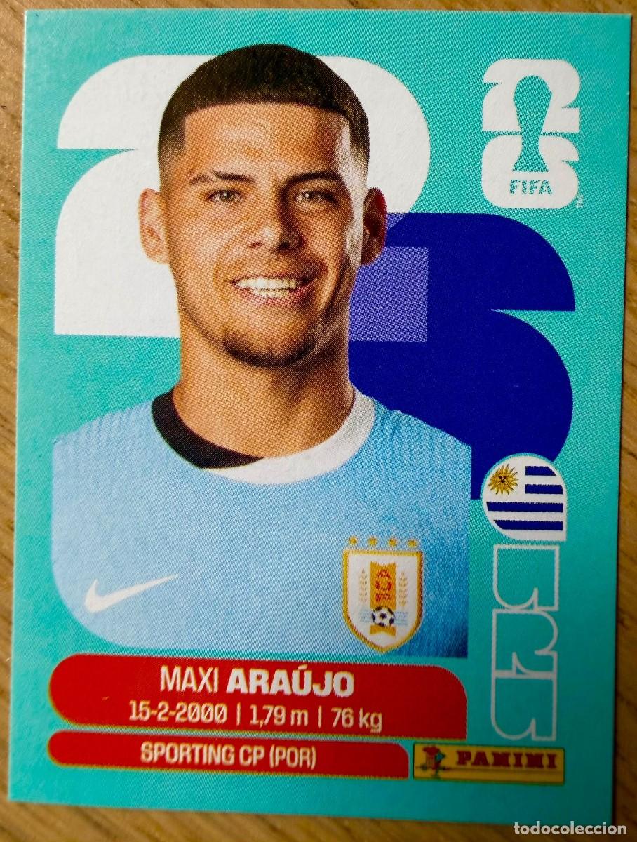 Cromos de F&uacute;tbol: URU16 URU 16 MAXI ARAUJO URUGUAY MUNDIAL FIFA WORLD CUP 2026 26 STICKER CROMO PANINI SIN PEGAR