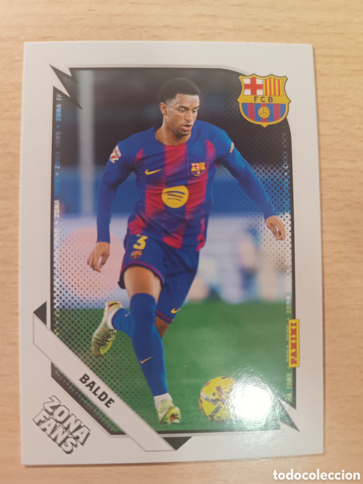 Cromos de F&uacute;tbol: 36 BALDE ZONA FANS ZONA FANS PANINI CLUB FC BARCELONA 2025 2026 25 26