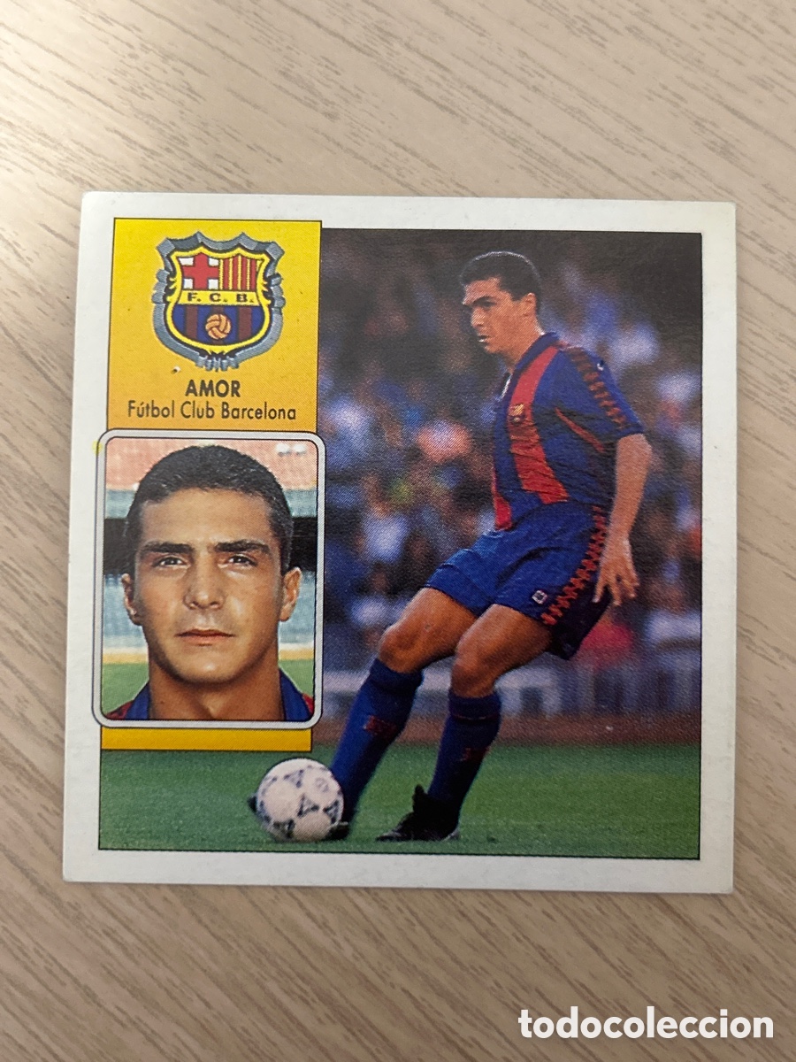 Football Stickers: AMOR F. C. BARCELONA LIGA ESTE 1992 1993 92 93 NUNCA PEGADO SIN PEGAR
