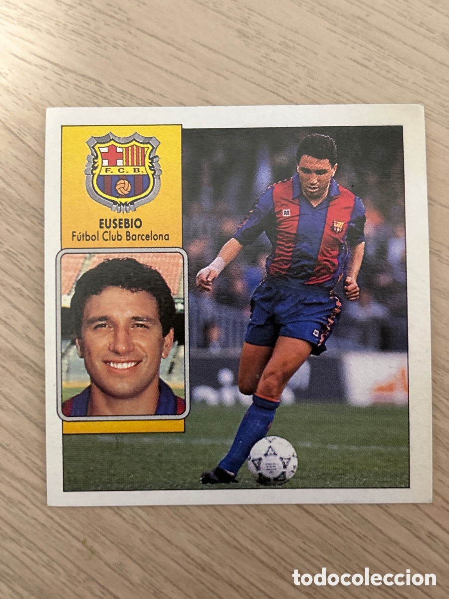 Fu&szlig;ball-Sticker: EUSEBIO F. C. BARCELONA LIGA ESTE 1992 1993 92 93 NUNCA PEGADO SIN PEGAR