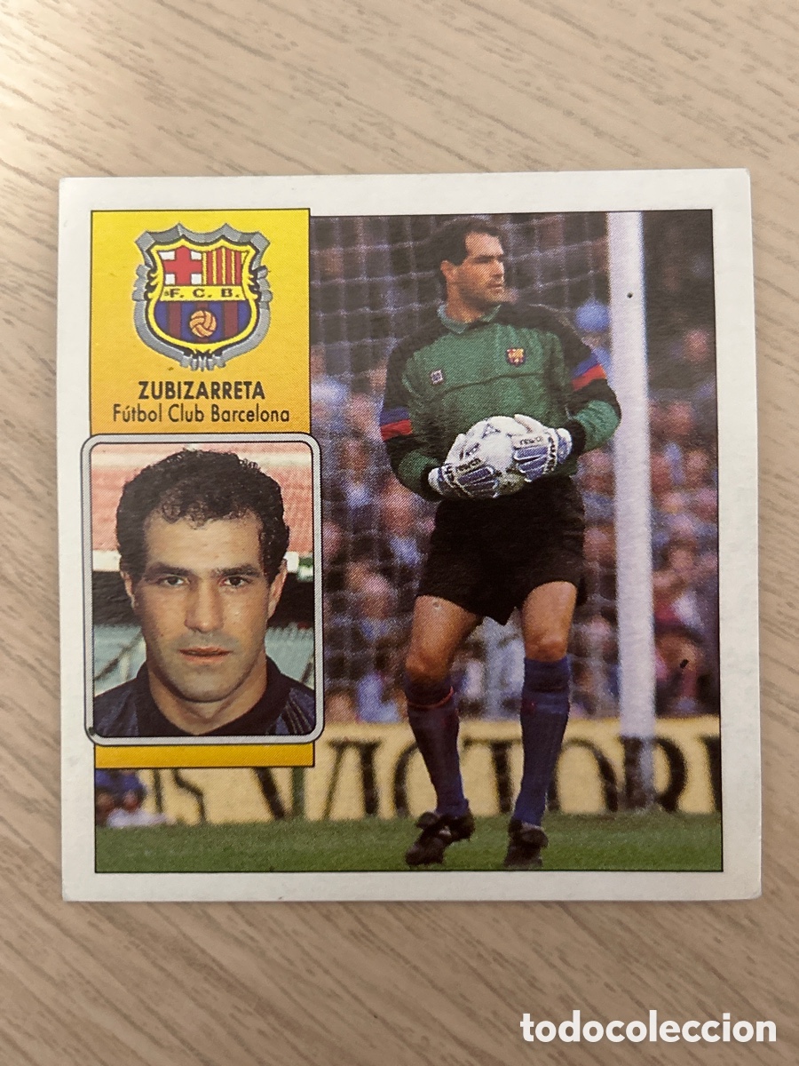 Cromos de F&uacute;tbol: ZUBIZARRETA F. C. BARCELONA LIGA ESTE 1992 1993 92 93 NUNCA PEGADO SIN PEGAR