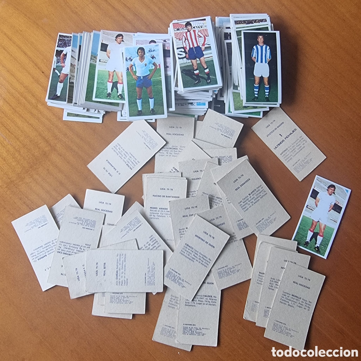 Cromos de F&uacute;tbol: Lote de 176 cromos liga Este 1975/76 sin pegar buen estado