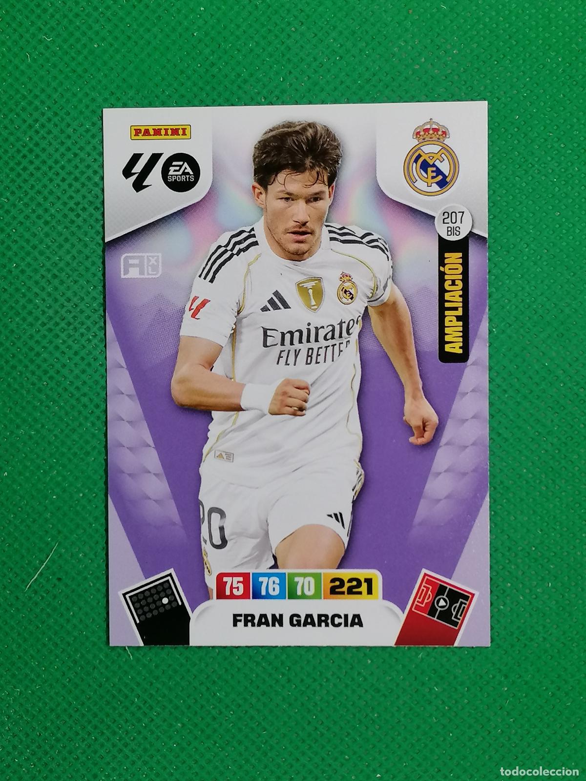 Cromos de F&uacute;tbol: 207BIS 207 BIS FRAN GARCIA REAL MADRID AMPLIACION ⚽ LIGA ADRENALYN XL 2025 2026 25 26 ⚽