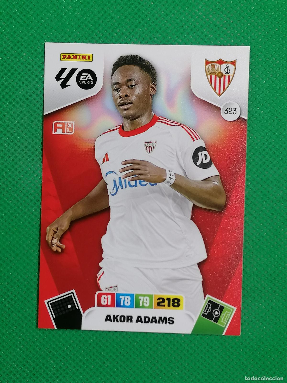 Cromos de F&uacute;tbol: 323 AKOR ADAMS SEVILLA ⚽ LIGA ADRENALYN XL 2025 2026 25 26 ⚽