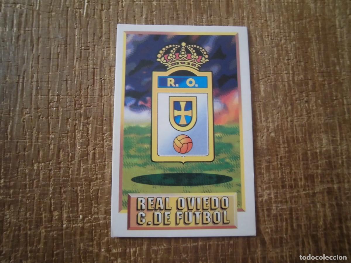 Cartes &agrave; collectionner de Football: ESCUDO OVIEDO LIGA 93-94 EDICIONES ESTE CROMO CART&Oacute;N RECUPERADO