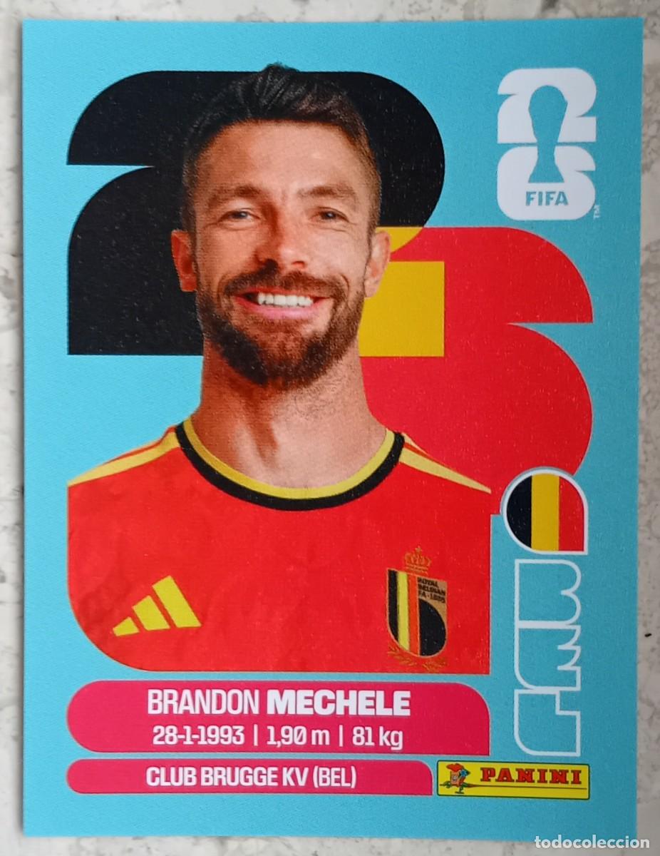 Cartes &agrave; collectionner de Football: Figurina Panini 2026 Cromo World Cup Usa Mundial 2026 Brandon Mechele Belgium n BEL 6