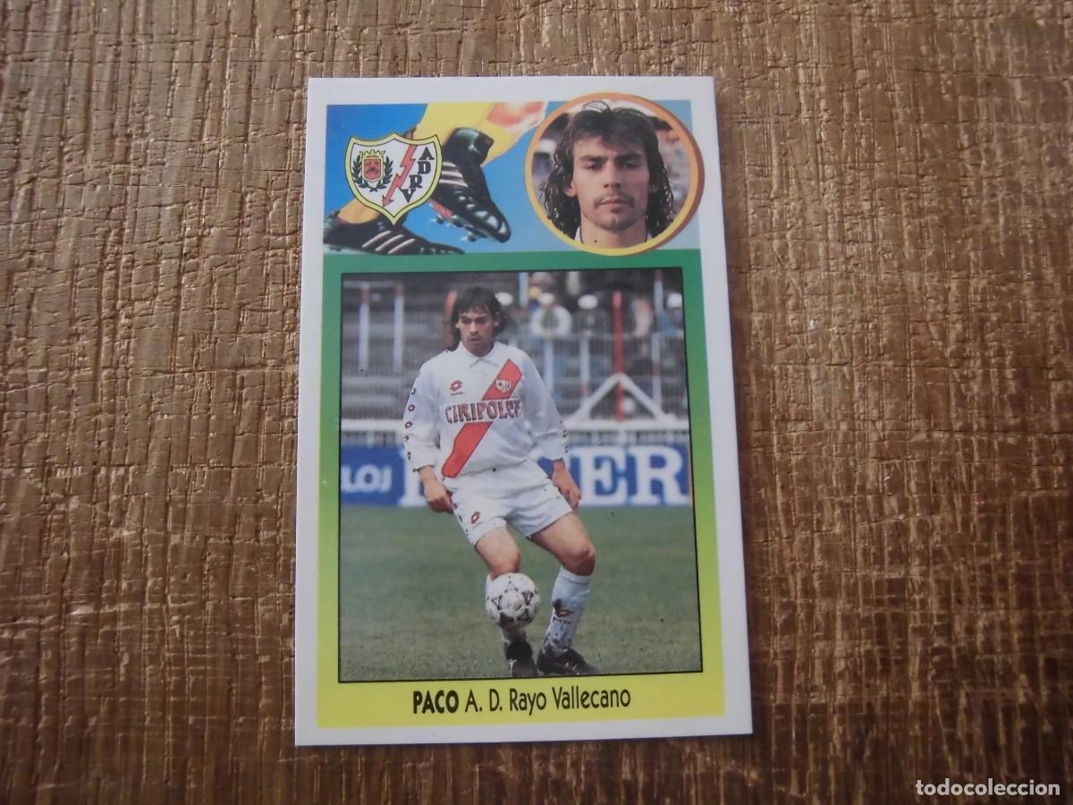 Fu&szlig;ball-Sticker: PACO BAJA RAYO VALLECANO LIGA 93-94 EDICIONES ESTE CROMO CART&Oacute;N RECUPERADO