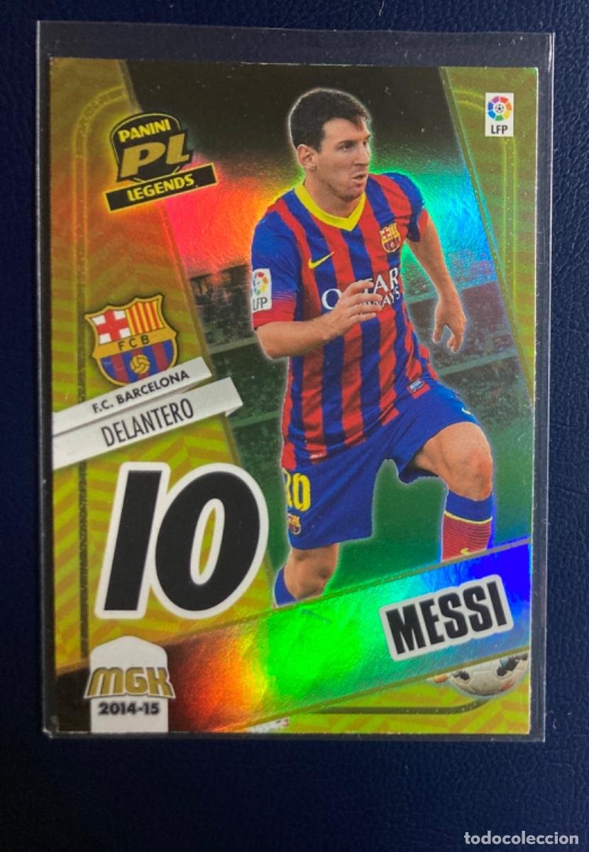 Cromos de F&uacute;tbol: 434 LIONEL MESSI (F.C BARCELONA) PANINI LEGENDS , MEGACRACKS MGK 2014 2015