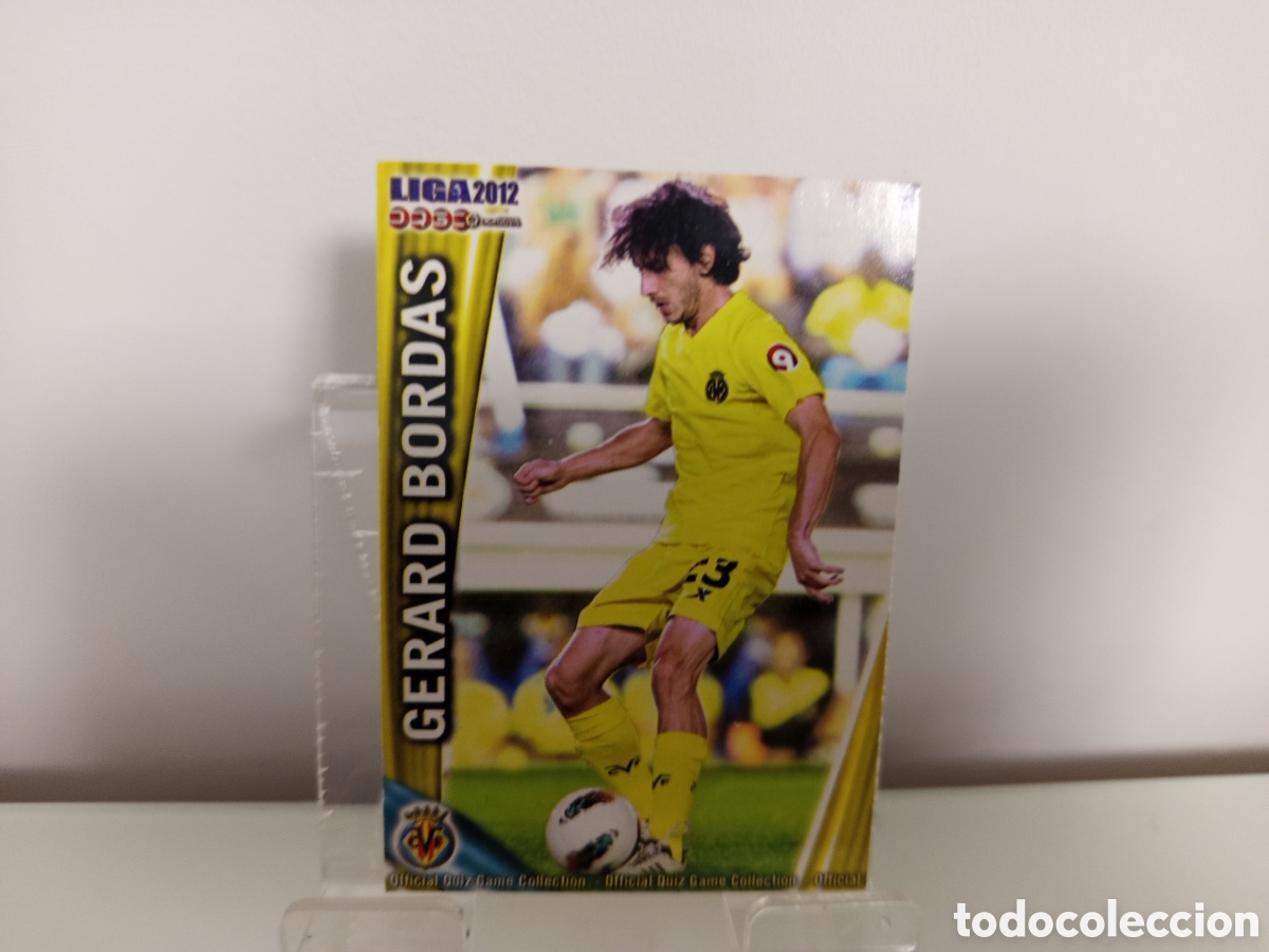 Cromos de Futebol: ❇️ CROMO ⚽ GERARD BORDAS VILLARREAL FICHAS LIGA QUIZ 11 12 2011 2012 MUNDICROMO ❇️