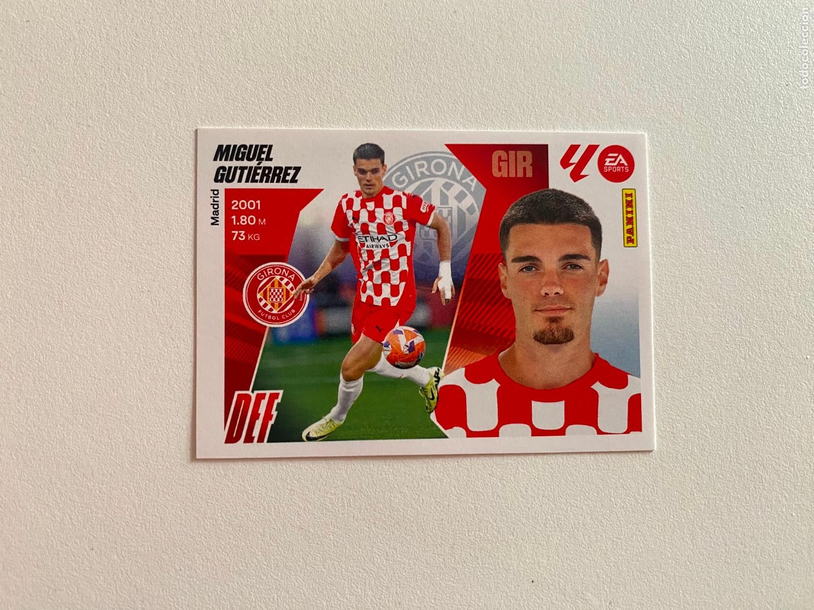 Fu&szlig;ball-Sticker: LALIGA ESTE 2025 2026 EA SPORTS 25 26 ALBUM PANINI LIGA N 10 GIRONA FC MIGUEL GUTI&Eacute;RREZ